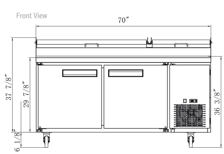dpp70-9-s2-dukers-appliance-co-diagram-dimensions-size-measurement-view-front.webp