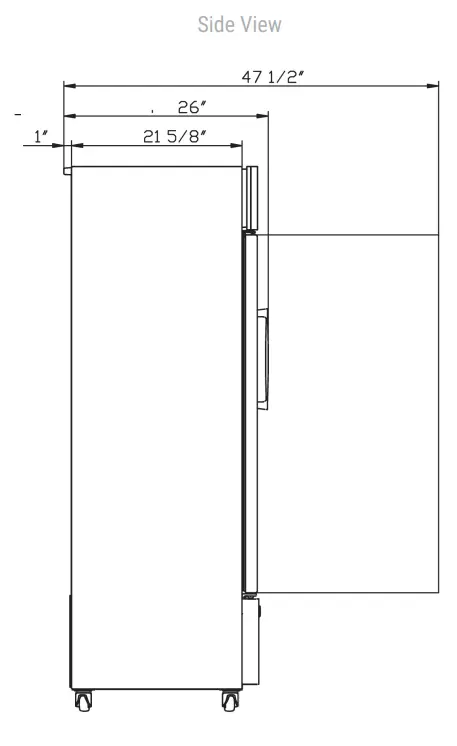 dukers-dsm-12r-merchandiser-refrigerator-diagram-size-side-view-diemsnions.webp