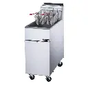 Dukers DCF4-NG 50lb Commercial Natural Gas Deep Fryer - 120000 BTU 