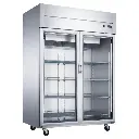 Dukers D55AR-GS2 Top Mount Glass 2-Door Commercial Reach-in Refrigerator