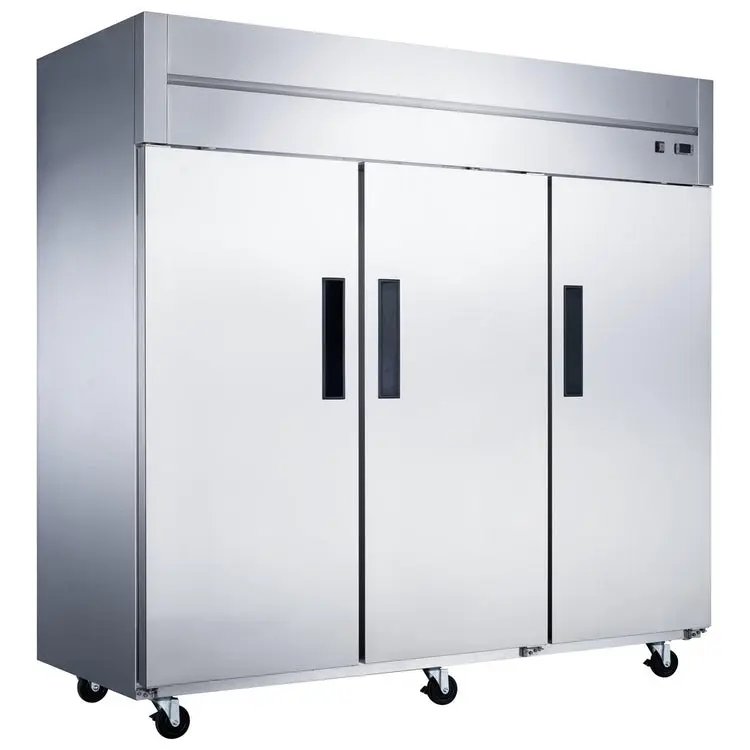 Dukers Appliance D83AR 3-Door Top Mount Commercial Refrigerator