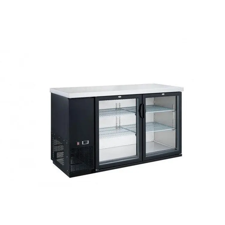 Dukers DBB48-H2 2-Door Bar and Beverage Cooler Hinge Glass Door