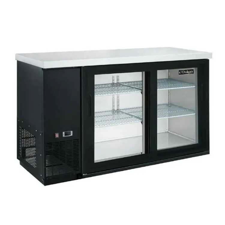 Dukers DBB48-S2 2-Door Bar and Beverage Cooler Sliding Glass Refrigerator