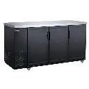 Dukers DBB72-M3 3-Door Bar and Beverage Cooler Solid Door Refrigerator