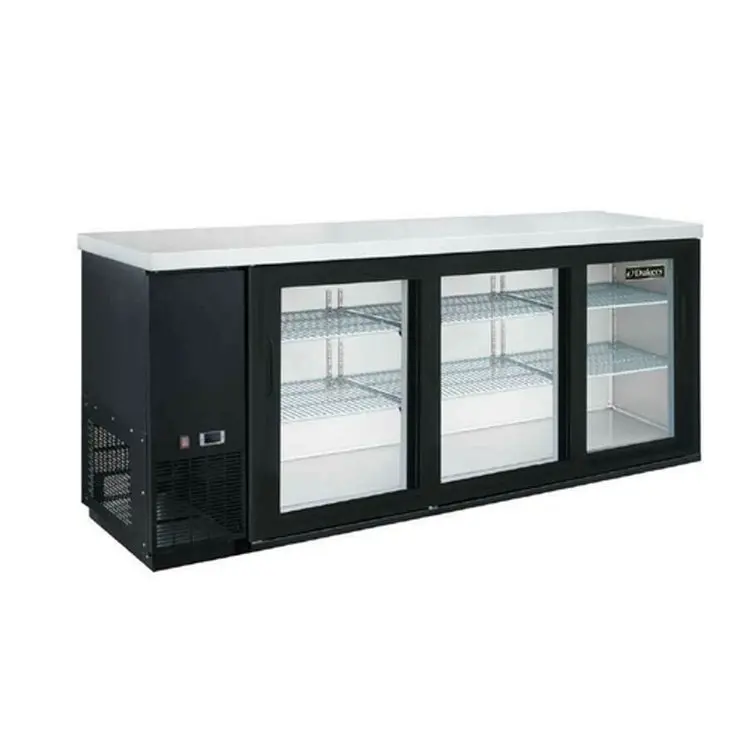 Dukers DBB72-S3 3 Door Bar and Beverage Cooler Sliding Glass Door Refrigerator