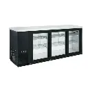 Dukers DBB72-S3 3 Door Bar and Beverage Cooler Sliding Glass Door Refrigerator