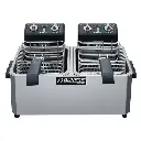 Dukers DCF10ED 20lb Two Basket Electric Commercial Countertop Fryer