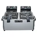 Dukers DCF15ED 30lb Two Basket Electric Commercial Countertop Fryer