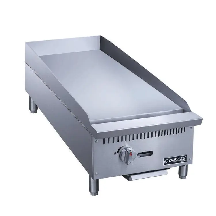 Dukers DCGMA12 1" Plate 12" Commercial Griddle 1 Burner 29,000 BTU