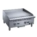 Dukers DCGMA24 1" Plate 24" Commercial Griddle 2 Burners 60,000 BTU