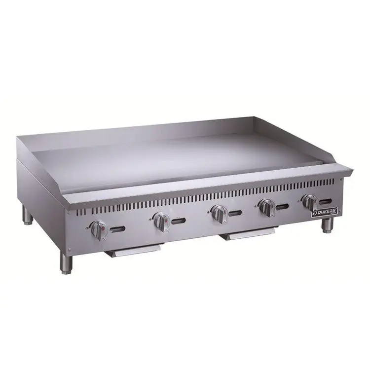 Dukers DCGMA60 1" Plate 60" Commercial Griddle 5 Burners 150,000 BTU