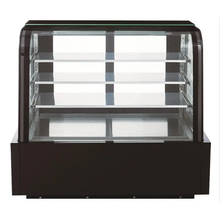 Dukers Appliance DDM60R-CB Commercial Curved Glass 60" Cake Showcase