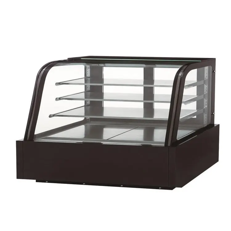 Dukers Appliance DDM72R-CB Commercial Curved Glass 72" Cake Showcase