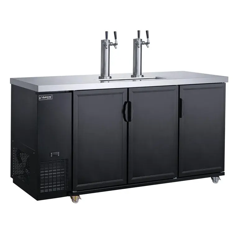 Dukers Appliance DKB72-M3 Dual Tap Commercial Kegerator Beer Dispenser