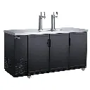 Dukers Appliance DKB72-M3 Dual Tap Commercial Kegerator Beer Dispenser