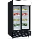 Dukers Appliance DSM-32SR Glass Sliding 2-Door Merchandiser Refrigerator