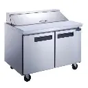 Dukers DSP60-16-S2 60" 2-Door Sandwich/Salad Prep Table Refrigerator