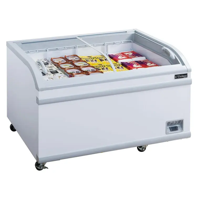Dukers Appliance WD-700Y Commercial Glass Sliding Chest Freezer