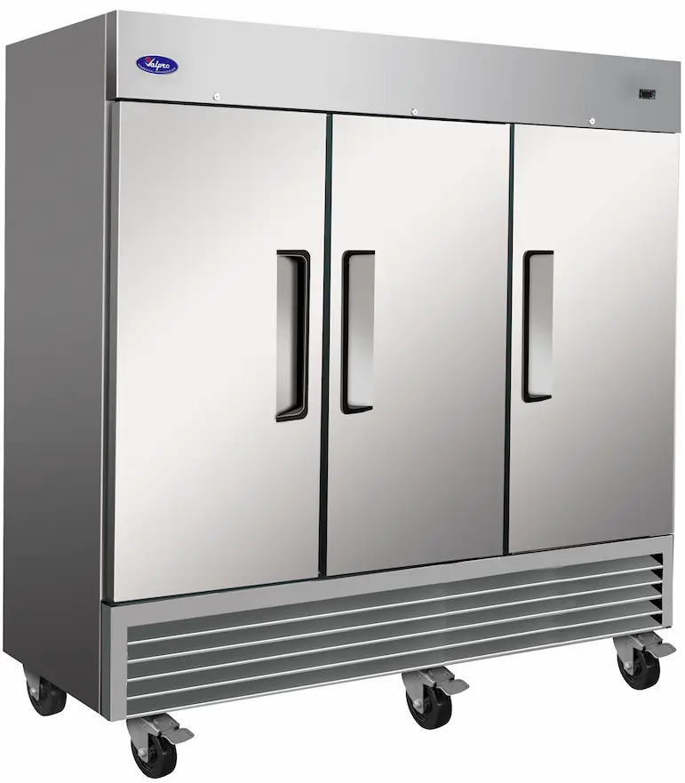 Valpro Refrigeration VP3R-HC Three Door Reach-in Refrigerator 72 Cu. Ft.