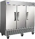 Valpro VP3FDV-HC Three Door Reach-in Double Volt Freezer 72 Cu. Ft.