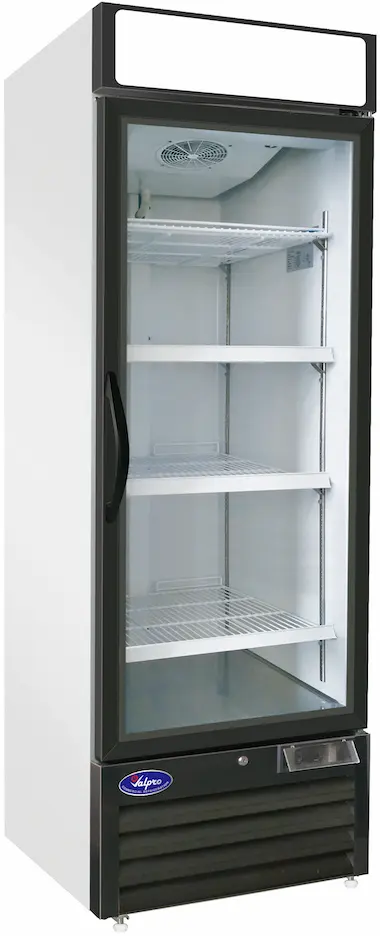 Valpro VP1R-23HC Single Swing Glass Door Merchandiser Refrigerator – 23 Cu. Ft.
