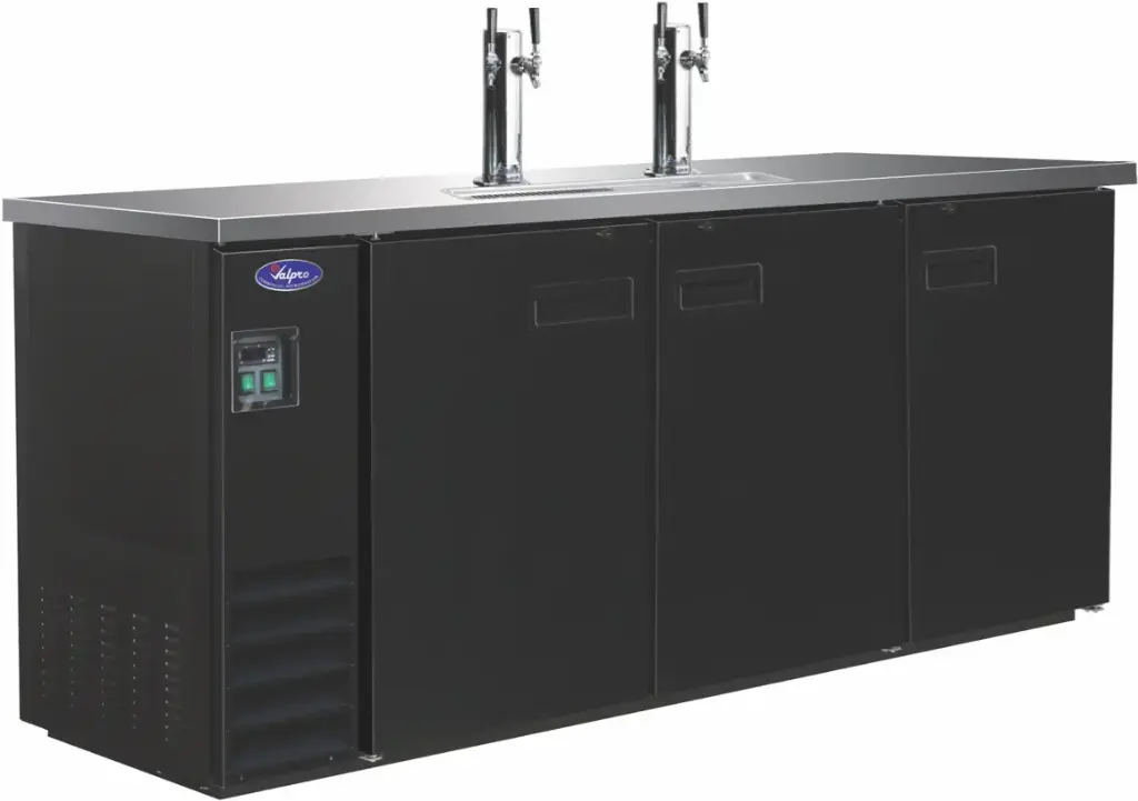 Valpro VPBD4-2 Direct Draw Beer Dispenser 73″ – 2 Towers – 4 Taps