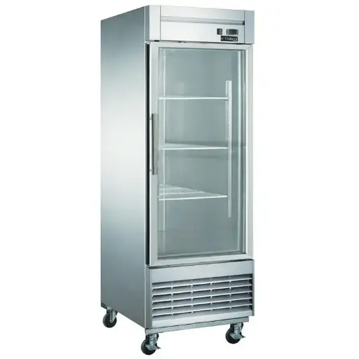Dukers D28F-GS1 Bottom Mount Glass Single Door Reach-in Freezer
