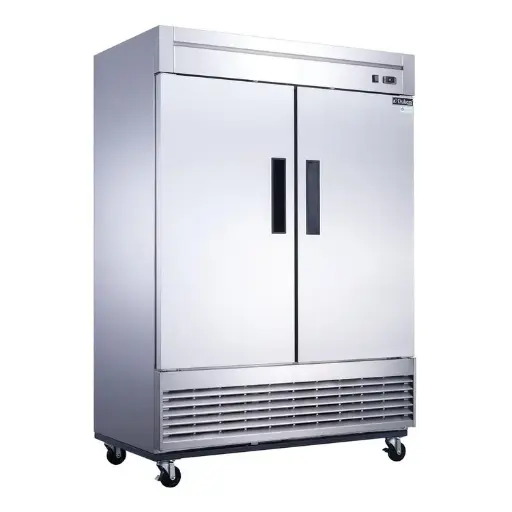 Dukers Appliance D55R 2-Door Commercial Refrigerator Bottom Mount