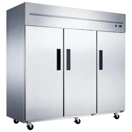 Dukers Appliance D83AR 3-Door Top Mount Commercial Refrigerator