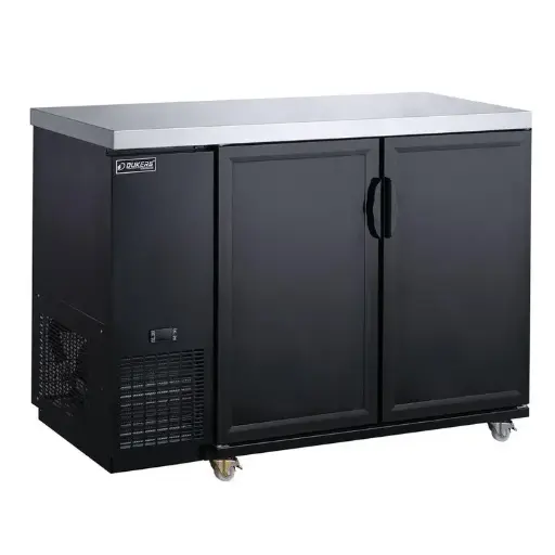 Dukers DBB48-M2 2-Door Bar and Beverage Cooler Solid Door Refrigerator