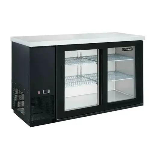 Dukers DBB48-S2 2-Door Bar and Beverage Cooler Sliding Glass Refrigerator
