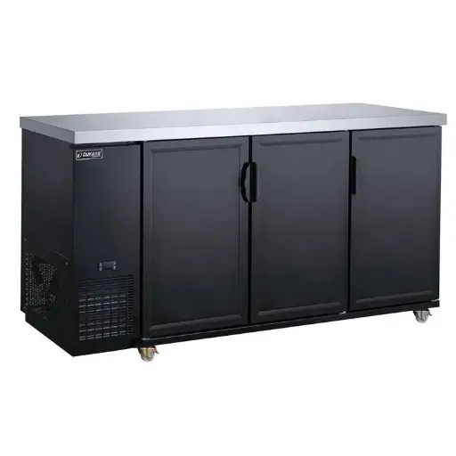 Dukers DBB72-M3 3-Door Bar and Beverage Cooler Solid Door Refrigerator