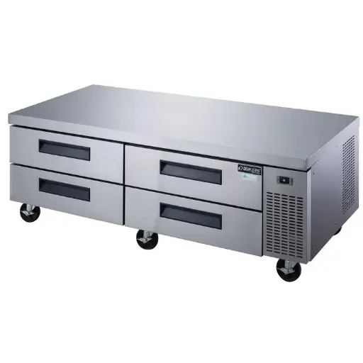Dukers DCB72-D4  Commercial Chef Base Refrigerator with 4 Drawers