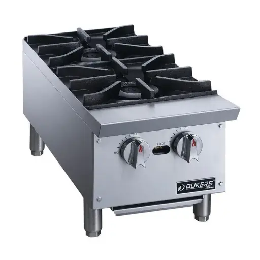 Dukers Appliance DCHPA12 Commercial Hot Plate Counter Top 2 Burners