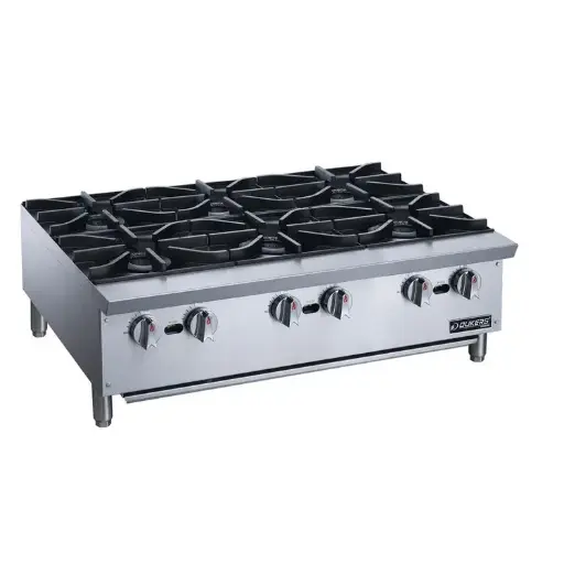 Dukers Appliance DCHPA36 Commercial Hot Plate Counter Top 6 Burners