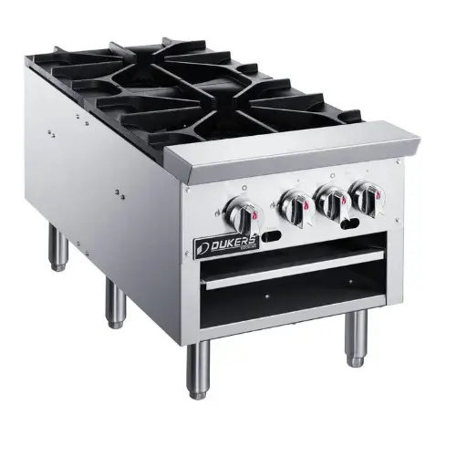Dukers Appliance DCSPB2 Commercial Stock Pot Range 160,000 BTU 2 Burner