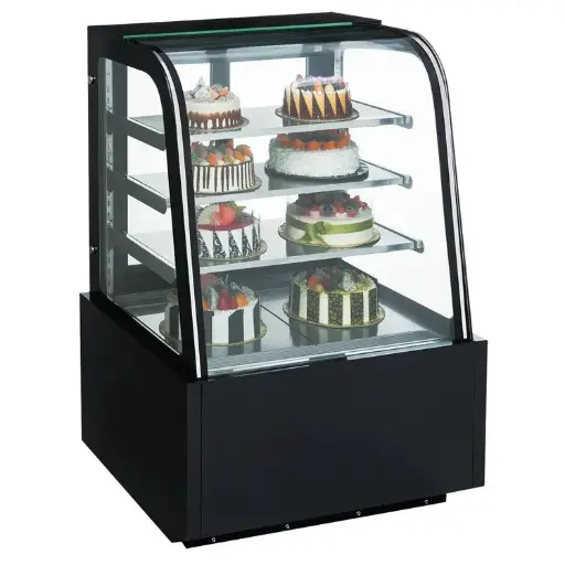 Dukers Appliance DDM48R-CB Commercial Curved Glass 48" Cake Showcase