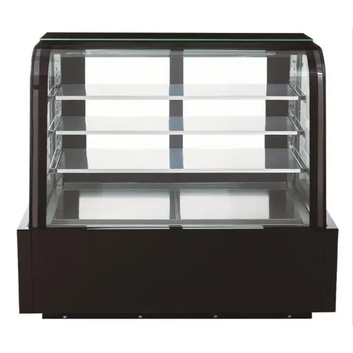 Dukers Appliance DDM60R-CB Commercial Curved Glass 60" Cake Showcase