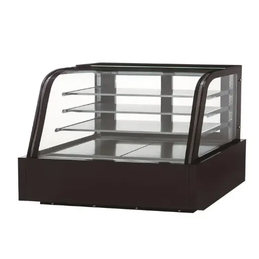 Dukers Appliance DDM72R-CB Commercial Curved Glass 72" Cake Showcase