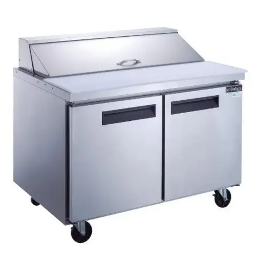 Dukers DSP60-16-S2 60" 2-Door Sandwich/Salad Prep Table Refrigerator