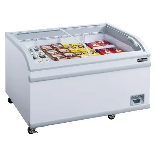 Dukers Appliance WD-700Y Commercial Glass Sliding Chest Freezer