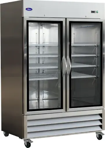 Valpro Refrigeration VP2FG-HC Two Glass Door Reach-in Freezer 49 Cu. Ft.