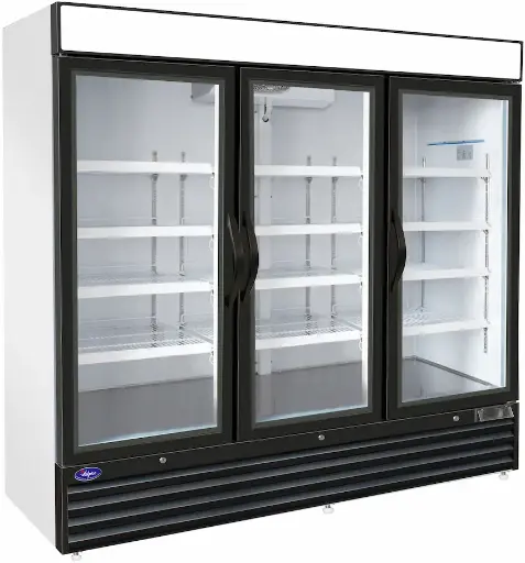 Valpro VP3R-72HC Three Swing Glass Door Merchandiser Refrigerator – 72 Cu. Ft.