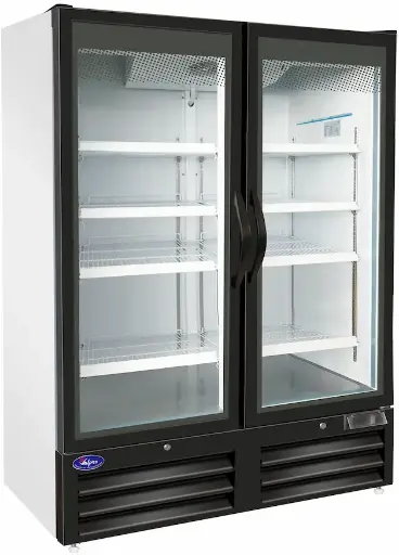 Valpro VP2R-48M Two Swing Full Glass Door Merchandiser Refrigerator – 48 Cu. Ft.
