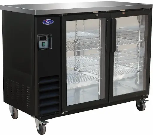 Valpro Refrigeration VP48G 49″ Two Glass Swing Door Back Bar Cooler
