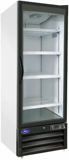 Valpro VP1F-23M Single Swing Full Glass Door Merchandiser Freezer – 23 Cu. Ft.