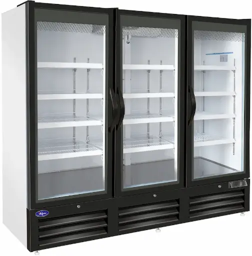 Valpro VP3R-72M Three Swing Full Glass Door Merchandiser Refrigerator – 72 Cu. Ft.